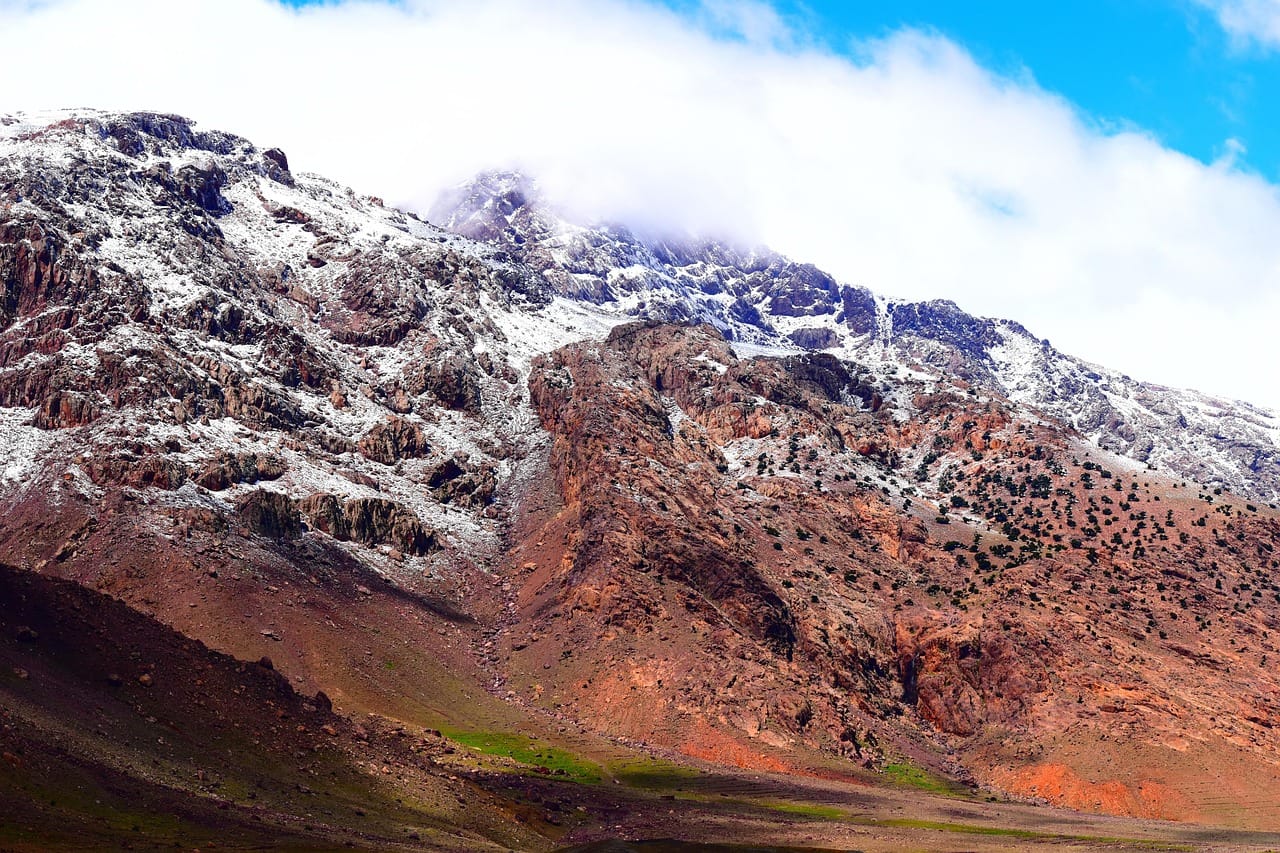 Villages of the Imlil valley under the High Atlas.