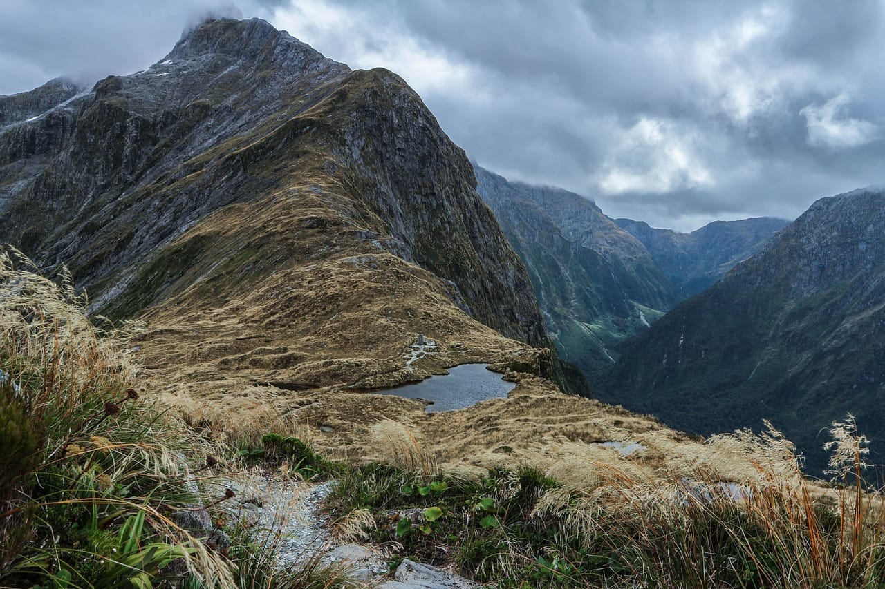 Mitre Peak rising straight out of Milford Sound.