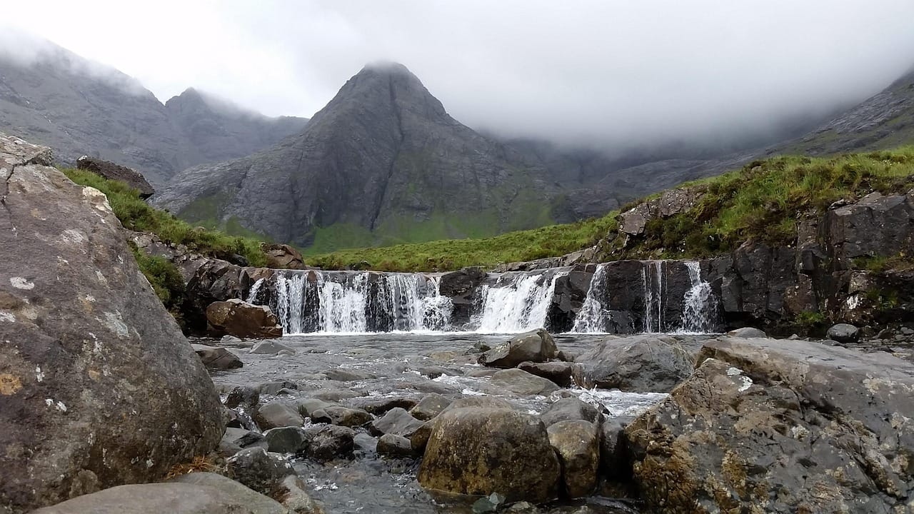 The Fairy Pools below the Black Cuillin.