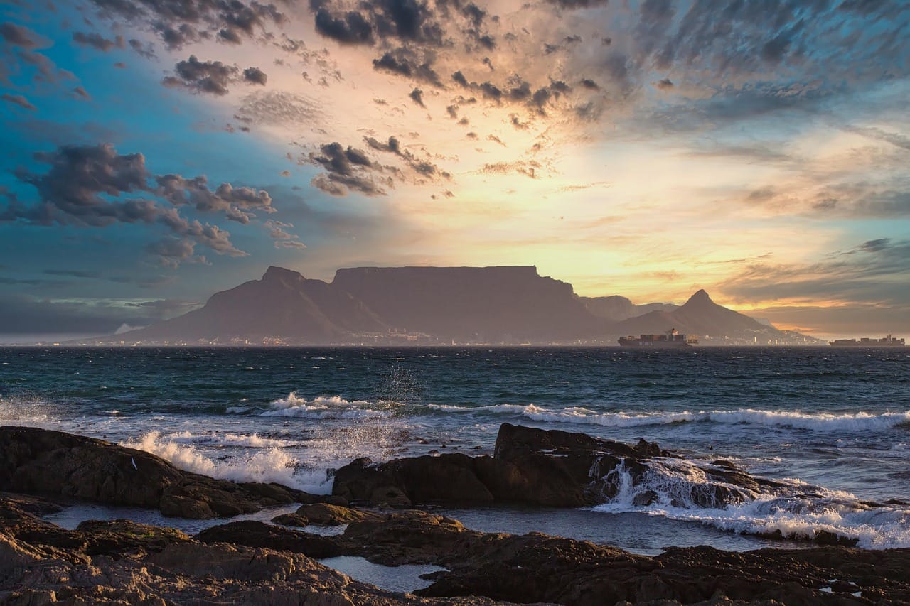 Cape Town from the top of Table Mountain